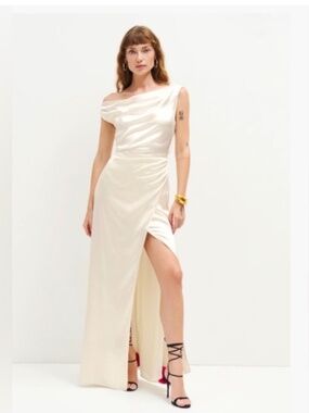 Reformation Poema Silk Dress